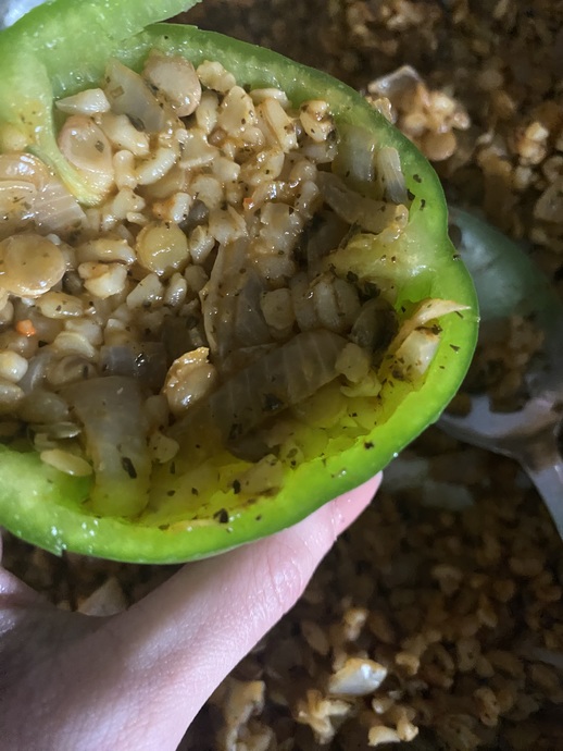 Akşama Vejetaryen Menü: Yeşil Mercimekli Dolma Biber Tarifi