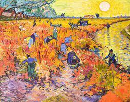 Red Vineyard at Arles, Montmajour