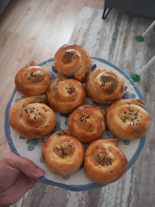 Ispanaklı Gül Böreği Yaptım 🥳