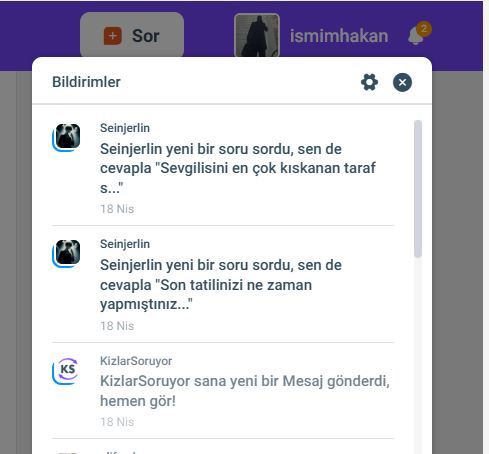 Bildirimlerde ayrı ayrı okundu onayı olmalı 