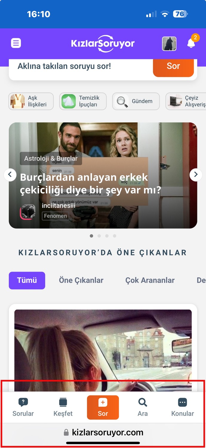Alt menü otomatik gizlenmeli