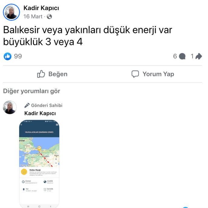 Depremi Tahmin Eden Adam: Kadir Kapıcı