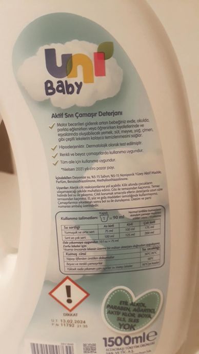 Uni Baby Aktif Sıvı Çamaşır Deterjanını Deniyoruz!