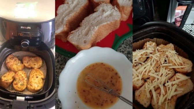 Airfryer'de Yumurtalı Kaşarlı Ekmek Nasıl Yapılır?