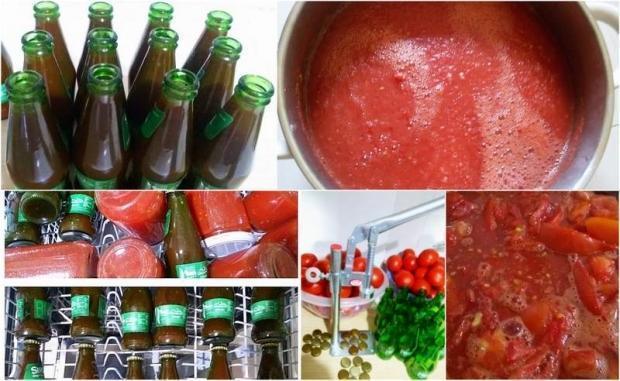 Maden suyu şişelerinde domates rendesi saklama yöntemi🍅🍅🍅