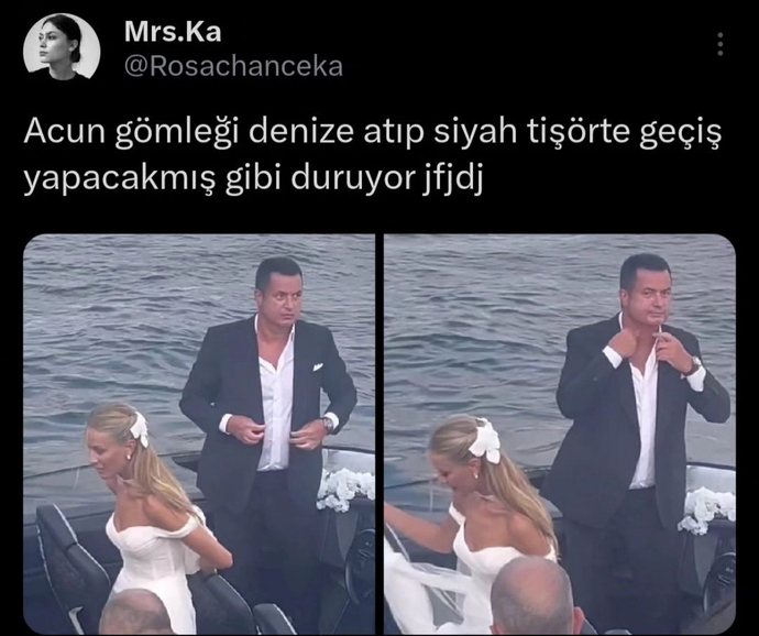 Siyah t-shirte alışık olunca tabii gömlek farklı geliyor. :)