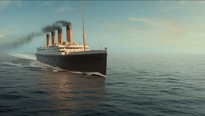 Titanic filminden bir kare