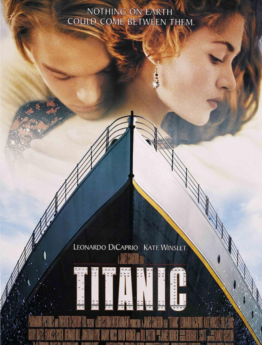 1997 yılında vizyona giren titanic filminin kapağı