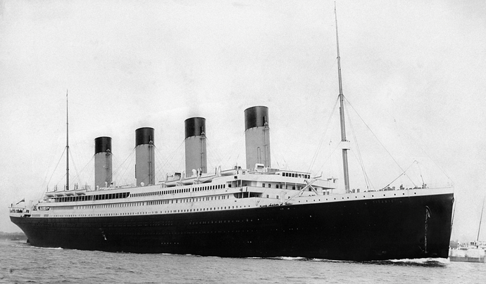 RMS TITANIC o dönemlerde çekilmiş bir resim