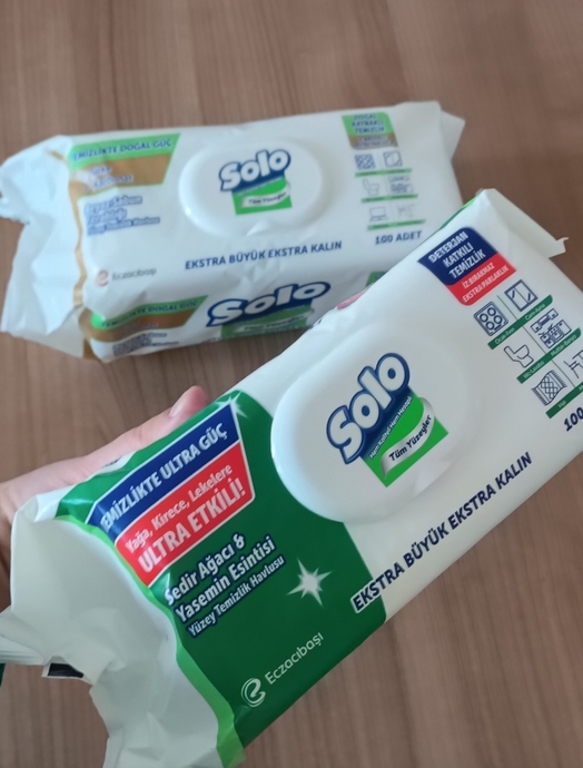 Temizlikte Yardımcı Gücüm Olsun Diyenlere! Solo Yüzey Temizlik Havluları