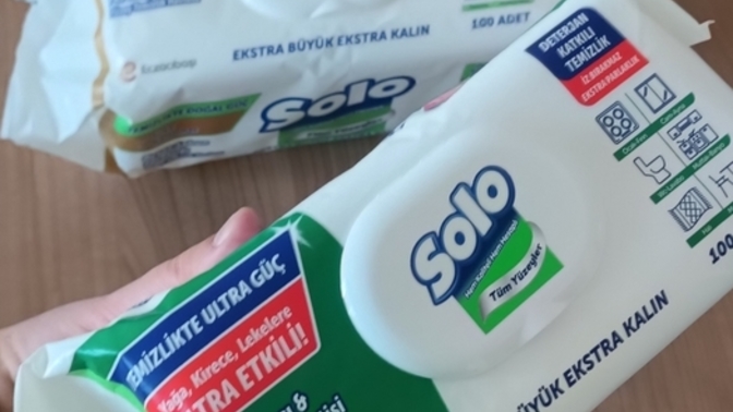 Temizlikte Yardımcı Gücüm Olsun Diyenlere! Solo Yüzey Temizlik Havluları