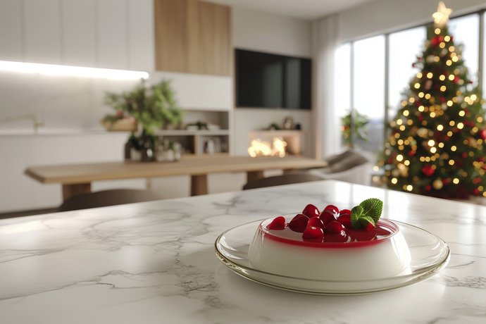 Nar Soslu Panna Cotta