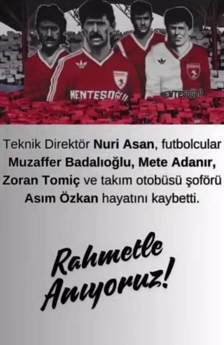 Türk Futbolunun Acılı Günü 20 Ocak 1989 Samsunspor Otobüs Kazası