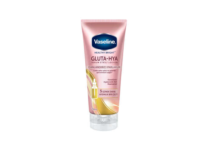 Cildin ışıltısını kaybettiyse, Yeni Vaseline Gluta-Hya Serum Etkili Losyon Canlandırıcı Parlaklık ile 5 günde daha aydınlık bir cilt! 💖