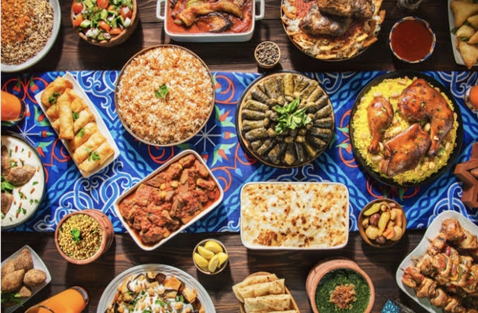 Örnek bir iftar sofrası