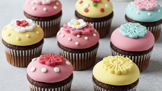 Çocukların Severek Tüketebileceği Rengarenk Bir Cupcake Tarifi Paylaşıyorum