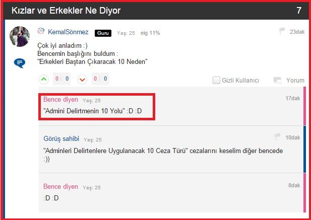 Kızlar Soruyor'da Adminleri Delirtmenin 10 Yolu