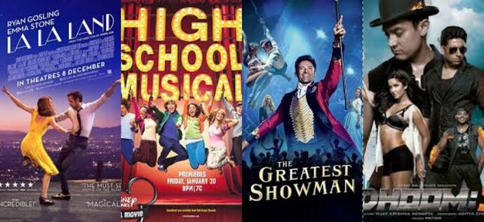 La La Land, High School Musical, Muhteşem Showman, Dhoom3