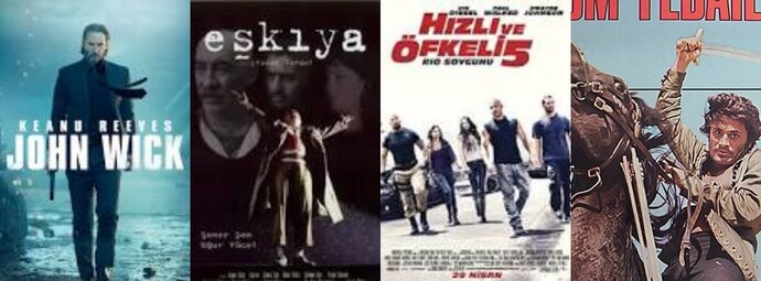 John Wick, Eşkıya, Hızlı ve Öfkeli, Malkaçoğlu Ölüm Fedaileri