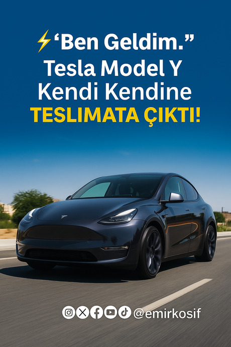 ⚡️ “Ben Geldim.” Geleceğin Otomobili Kendi Kendine Teslimata Çıktı!
