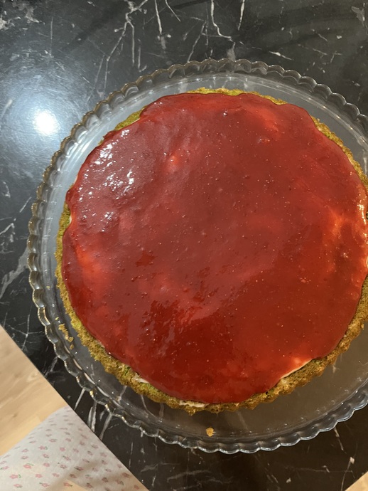 Ispanak Yemeyen Çocuklara Ispanağı Sevdiren Ispanaklı Çilek Soslu Yeşil Pasta Yaptım 😍🍓🥬