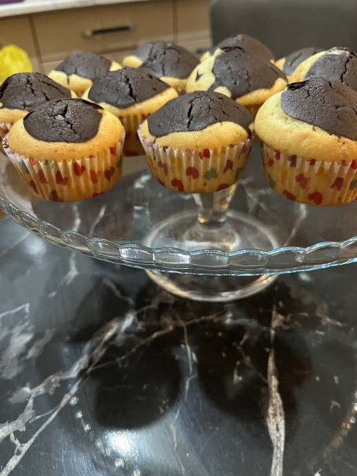 Yağmur Teyzesi Kuzuların çok Seveceği Yumuşacık İki Renkli Muffin Yaptı Ve Tarifiyle Geldi ❤️🫶🏻