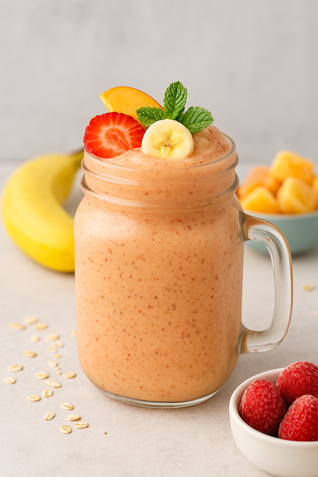 Yazın En Ferah Lezzeti: Frozen Meyve Smoothie 🍌🍓🥭❄️