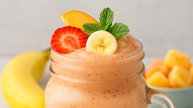 Yazın En Ferah Lezzeti: Frozen Meyve Smoothie 🍌🍓🥭❄️