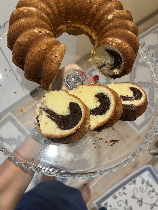 Derin Dondurucuya Atabileceğin Enfes Bir Beslenme Çantası Dostu İki Renkli Kek Yaptım❤️