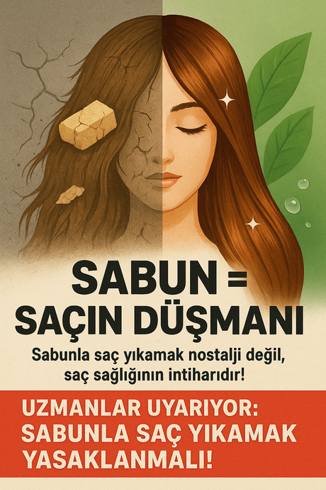 “Sabunla saç yıkamak nostalji değil, saç sağlığının intiharıdır!”.