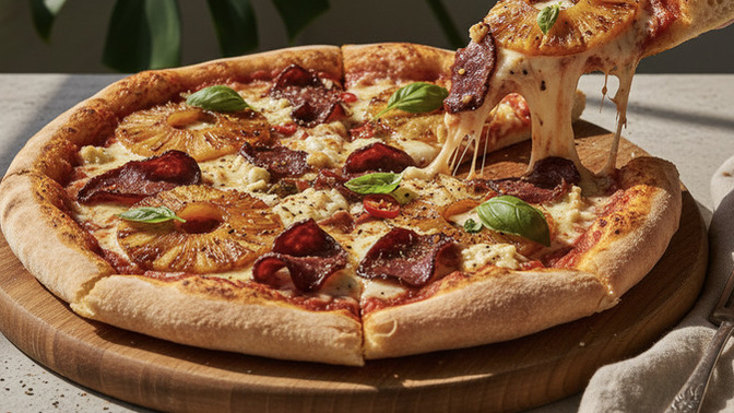 Meşhur Ananaslı Hawaii Pizzası Tarifi Paylaşıyorum!