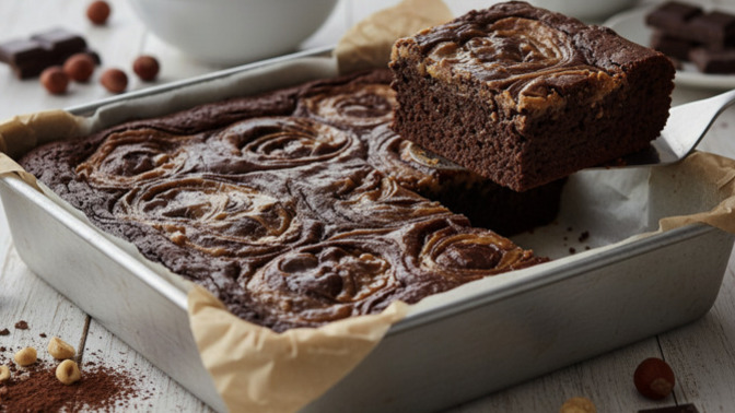 Bu Browne Bir Başka! Fındık Ezmeli Brownie Tarifi Paylaşıyorum