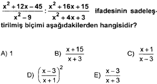 YGS'de bazı soruları uğraşmadan yapabilirsiniz!