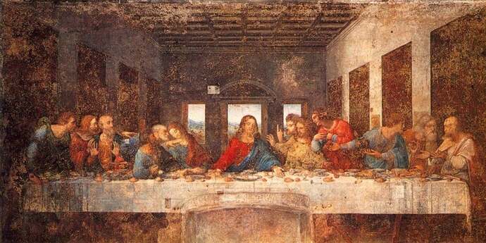 Leonardo Da Vinci Son Akşam Yemeği Tablosu (1495-1498)