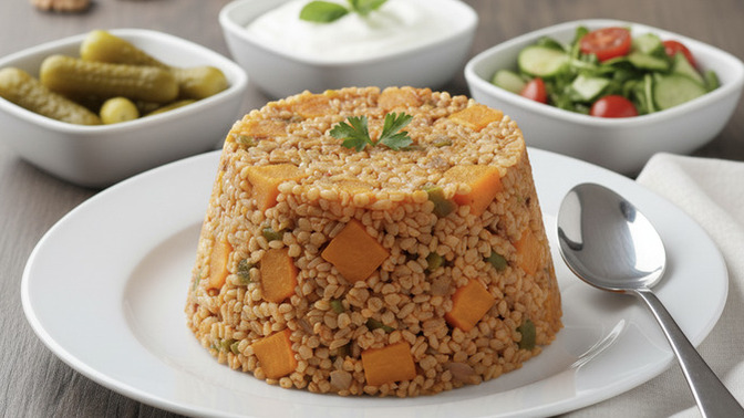 Sonbaharın Yıldızlarından Zeytinyağlı Bal Kabaklı Bulgur Pilavı Tarifi Paylaşıyorum