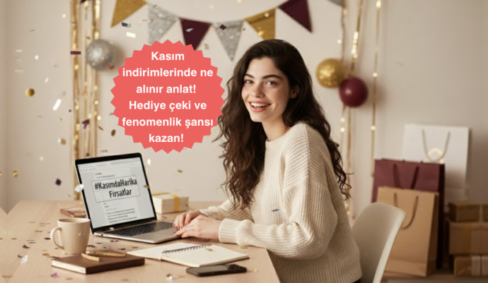 Kasım İndirimleri Yarışması Başladı! 💅 En Harika Tavsiyeyi Ver, Fenomenlik ve 750 TL’lik Hediye Çeki Kazan! 🎁