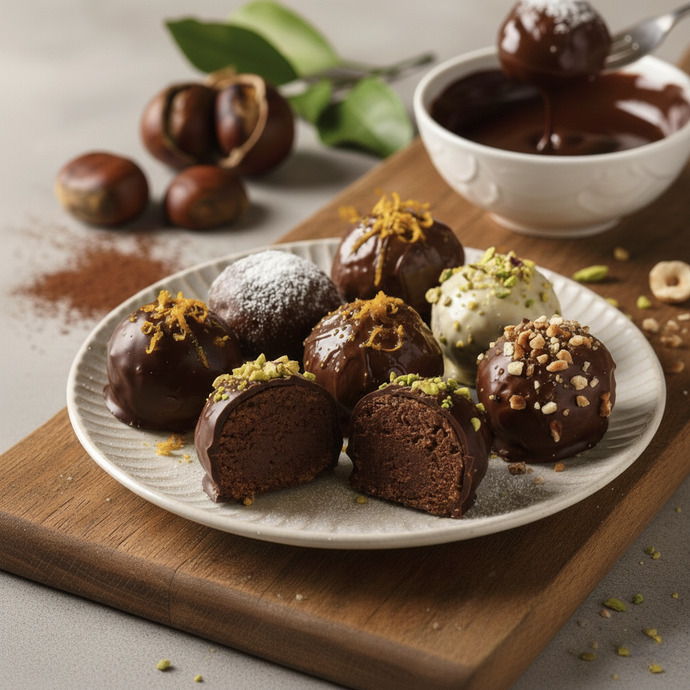 Harika Çikolata Kaplı Pratik Kestane Topları Tarifi Paylaşıyorum 🍫🌰
