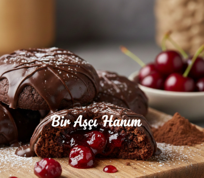 Benden O Çok İstenen Vişne Dolgulu Kakaolu Çikolatalı Kurabiye Tarifimi Veriyorum, Koş Gel!