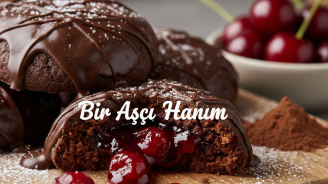 Benden O Çok İstenen Vişne Dolgulu Kakaolu Çikolatalı Kurabiye Tarifimi Veriyorum, Koş Gel!