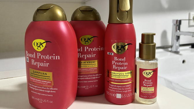 Gözlerinize İnanın Diye Videolu Kanıtımla Geldim! 🎥 OGX Bond Protein Repair Isı Koruyucu’yu Test Ettim!