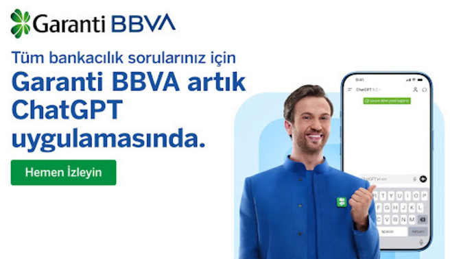 Garanti BBVA, Bankacılık Deneyimini ChatGPT Uygulamasına Taşıdı