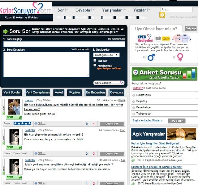 Kizlarsoruyor.com'un son 5 yılı!
