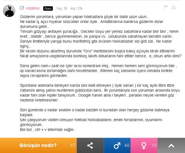 KizlarSoruyor'daki Xper Puan Esprileri