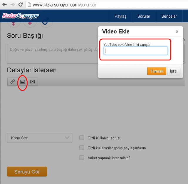 KS'de Sorulara Resim / Video / Bağlantı Nasıl Eklenir?