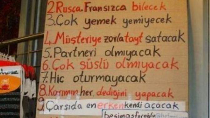 İsyan ve İstek Temalı Eğlenceli İş İlanları