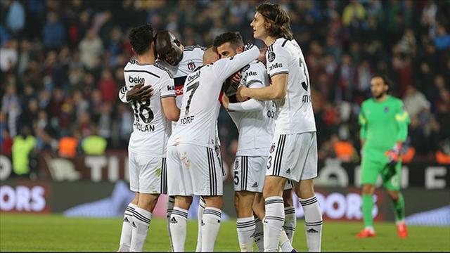 Trabzonspor 0-2 Beşiktaş.