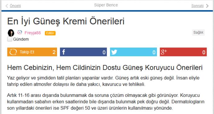 Son Haftaların En Güzel Bence'leri
