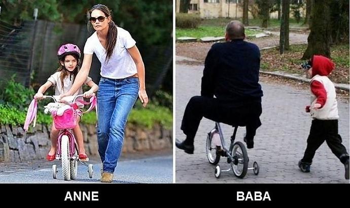 Anne ile Babanın çocuk gelişimindeki farkları