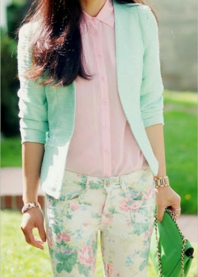Mint Yeşili Kombinler