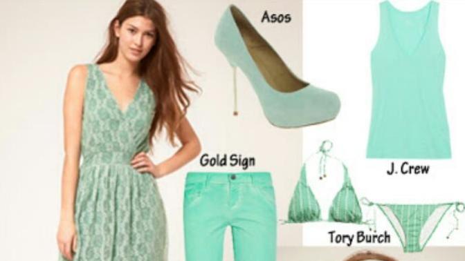 Mint Yeşili Kombinler